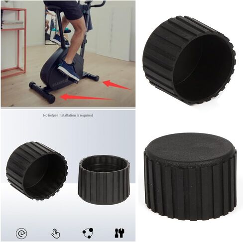 8 عبوات من أغطية نهاية مقاعد البدلاء، استبدال لخطوات التمرين، نصائح للقدم، أغطية مطاطية، واقي الأرضية لآلة الدرج السائر البيضاوي، دراجة مستلقية، دراجة تمرين دراجة ثابتة in Kuwait