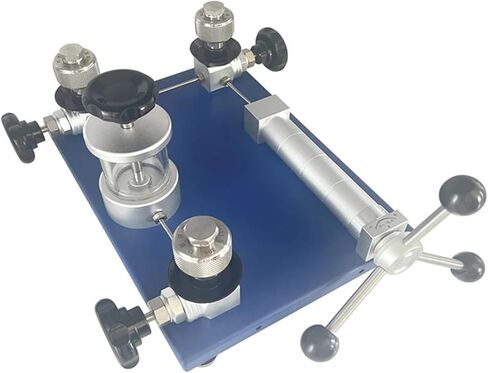 -0.08~60Mpa Water Desktop Pressure Calibrator for Pressure Gauge Calibration Accuracy 0.05 with Three Output Ports in Saudi Arabia