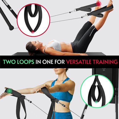 Pilates Loops Compatible with Tonal Machine, Pilates Equipment Soft Straps for Smart Home Gym, Double Loop Straps for Yoga Exercises, Enhanced Grip and Thickness, Stability in Kuwait
