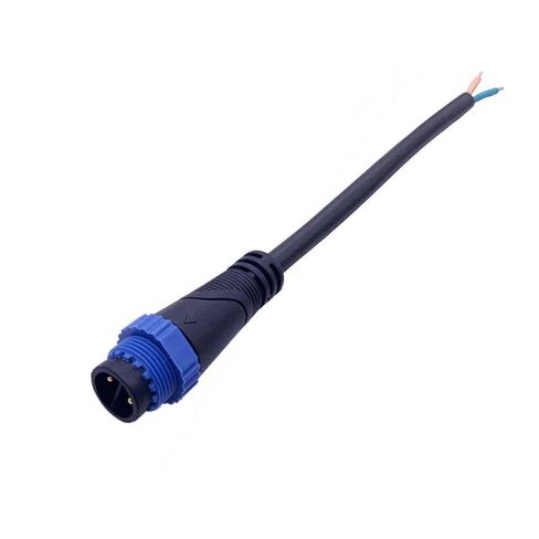 M15 Waterproof Connector 2 Pin Industrial Connector IP67 9A Plug with 1.0 Square 0.3 Meter Cable (Male Head Connector) in Saudi Arabia