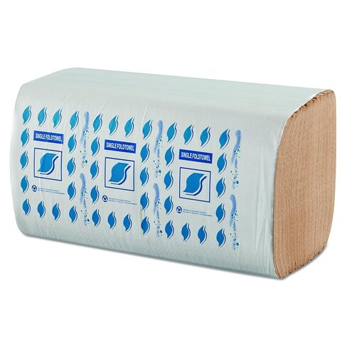 جين مناشف ورقية طية مفردة، طبقة واحدة، 9 × 9.25، كرافت، 334/علبة، 12 علبة/كرتون in Kuwait