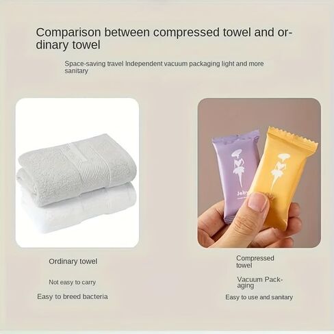14PCS Compressed Disposable Towels Portable Compact Travel Ready Space Saving for Camping, Emergency, Hotel Use, Mixcolor in Saudi Arabia