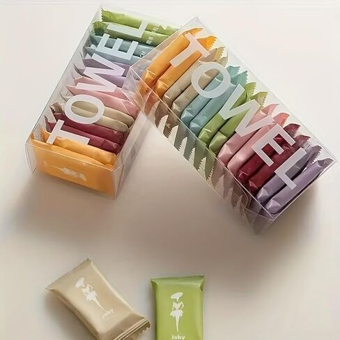 14PCS Compressed Disposable Towels Portable Compact Travel Ready Space Saving for Camping, Emergency, Hotel Use, Mixcolor in Saudi Arabia