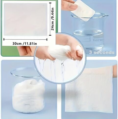 14PCS Compressed Disposable Towels Portable Compact Travel Ready Space Saving for Camping, Emergency, Hotel Use, Mixcolor in Saudi Arabia