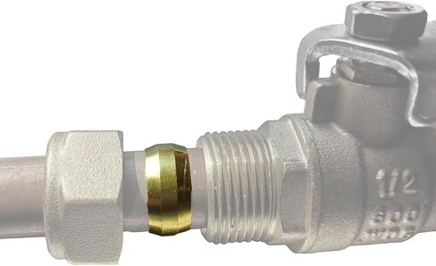 15 قطعة من الأكمام الضاغطة من النحاس الأصفر مقاس 5/8 بوصة من XFITTING، وحلقة OD مقاس 5/8 بوصة لأنابيب OD مقاس 5/8 بوصة، والأكمام فقط، 15 عبوة in Saudi Arabia
