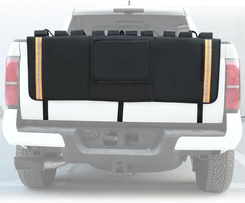 Trumgeta 53" Thick Tailgate Bike Pad Best Match for Mid Size Pickups, for Mountain Bikes, BMX, Truck Tailgate Cover with Reflective Strips & Tool Pockets in Saudi Arabia