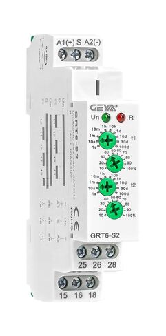 GEYA 10A Asymmetric Cycle ON/Off Repeat Cycle Timer Relay 1SPDT DIN Rail(GRT6-S1,AC/DC 24V-240V) in Kuwait