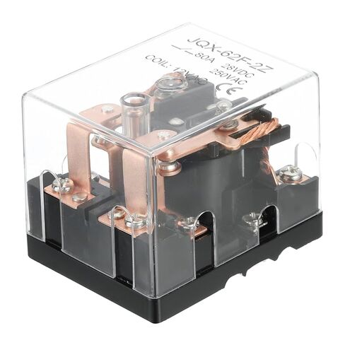 PATIKIL AC110V 120A مرحل كهرومغناطيسي، مرحل عالي الطاقة DPDT 2NO 2NC 8 محطات تركيب السكك الحديدية Din in Kuwait