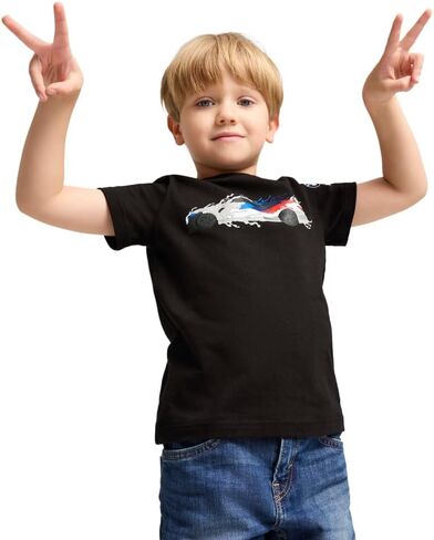 PUMA Unisex-Child BMW M Motorsport T-Shirt, Puma Black SS25, 2T in Saudi Arabia