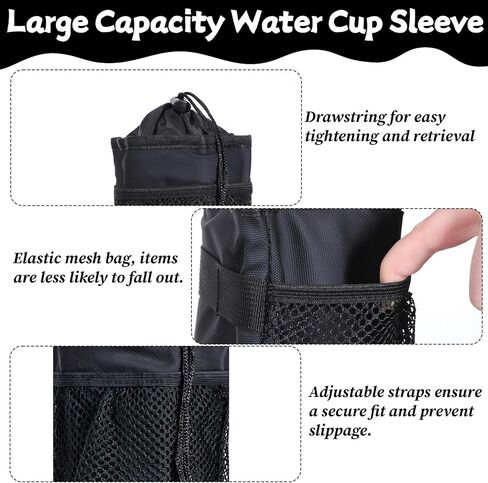 Bike Water Bottle Bag, Insulated Bicycle Water Bottle Holder with Phone Storage for Walker, Cruiser, Exercise and Mountain Bike in Saudi Arabia