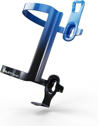 قفص زجاجة دخول جانبي من الألومنيوم من IMPALAPRO خفيف الوزن 34 جم - تصميم آمن ومضاد للخدش - حامل زجاجة مياه للدراجة تحميل جانبي مع لمسة نهائية متدرجة مطلية بالكهرباء - مقاس عالمي 72-76 مم (أحمر قطعة واحدة) in Kuwait