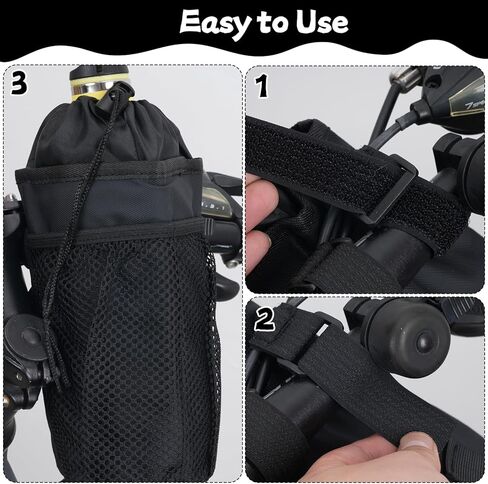 Bike Water Bottle Bag, Insulated Bicycle Water Bottle Holder with Phone Storage for Walker, Cruiser, Exercise and Mountain Bike in Saudi Arabia