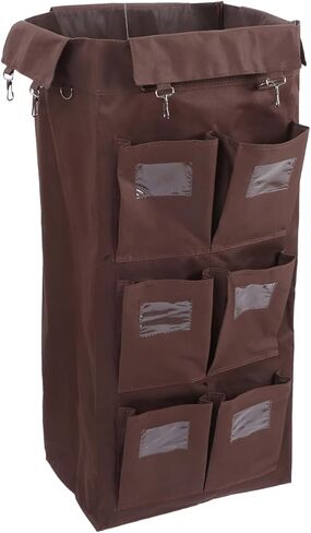 BESTYASH Janitorial Cleaning Cart Bag High Capacity Leakproof Hanging Garbage Bag Commercial Cleaning Organizer for Hotel Housekeeping Cart 33.46X15.35X10.43In in Saudi Arabia