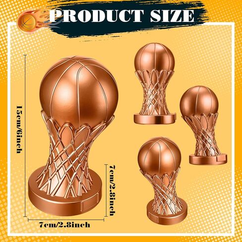 Kenning Basketball Trophy 6 Inch Mini Tournament Award Funny Winner Prize Small Gold Trophies Awards for Sports School Match Teams Competition in Saudi Arabia