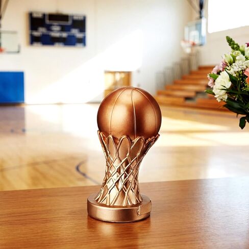 Kenning Basketball Trophy 6 Inch Mini Tournament Award Funny Winner Prize Small Gold Trophies Awards for Sports School Match Teams Competition in Saudi Arabia
