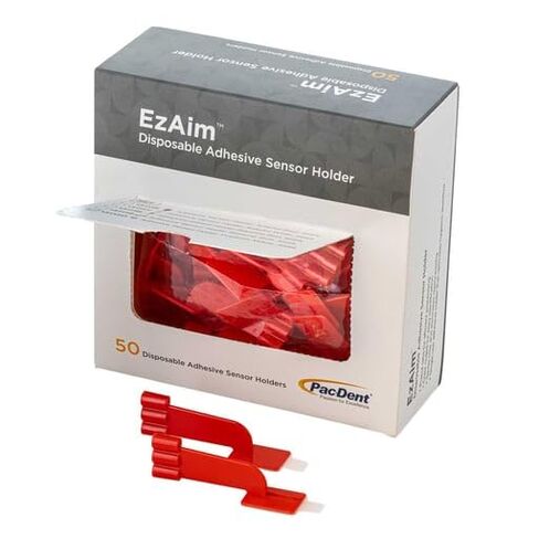 Pac-Dent 131118 EZ Aim Individually Cut Adhesive Sensor Holder Bitewings Red 50/Pk in Saudi Arabia