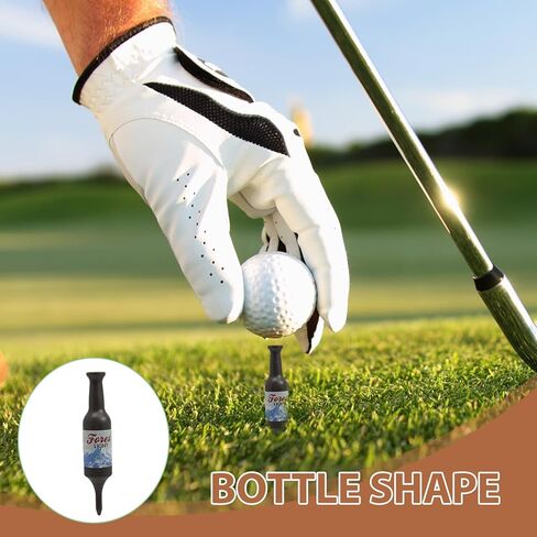 6PCS 3.9" x 0.5" Beer Bottle Golf Tees – Handmade, Virtually Unbreakable & Recyclable Plastic Golf Tees, Durable Novelty Gift for Men, Golfers & Bachelor Parties in Saudi Arabia