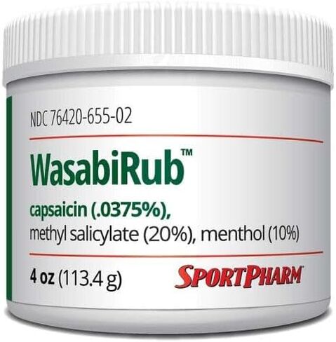 جل WasabiRub الرياضي الموضعي لتخفيف الآلام - العناية بالمفاصل والعضلات - جل خفيف الوزن وسريع الامتصاص للحركة اليومية in Saudi Arabia