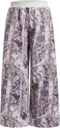 Girl's Camo Sweatpants Elastic High Waist Baggy Sweatpants Wide Leg Pants Trousers Joggers Trendy in Kuwait