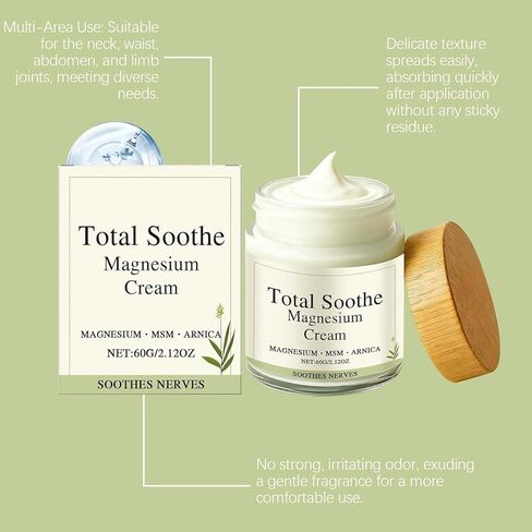 MQN Magnesium Joint Cream with Mineral Delivery Formula & Arnica – Fast Absorbing, Non-Greasy Topical for Everyday Joint & Muscle Relaxation in Saudi Arabia