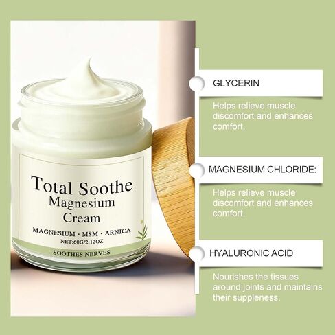 MQN Magnesium Joint Cream with Mineral Delivery Formula & Arnica – Fast Absorbing, Non-Greasy Topical for Everyday Joint & Muscle Relaxation in Saudi Arabia