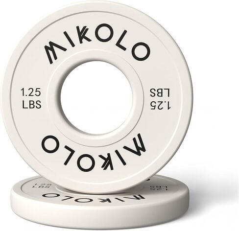 Mikolo تغيير لوحات الوزن 1.25 رطل 2.5 رطل 5 رطل مجموعة لوحات كسور مجموعة لوحات ممتصة للصدمات للتدريب المتقاطع تناسب 2 بوصة من الحديد لوحات وزن تدريب القوة in Kuwait