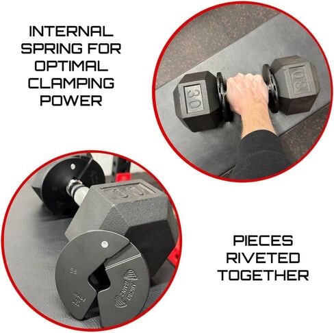 Micro Gainz 6 Piece Set of 1LB, 1.25LB, & 2.5LB Dumbbell Fractional Weight Plates (2 of each size plate), Designed for Dumbbell Training, Made In USA in Kuwait