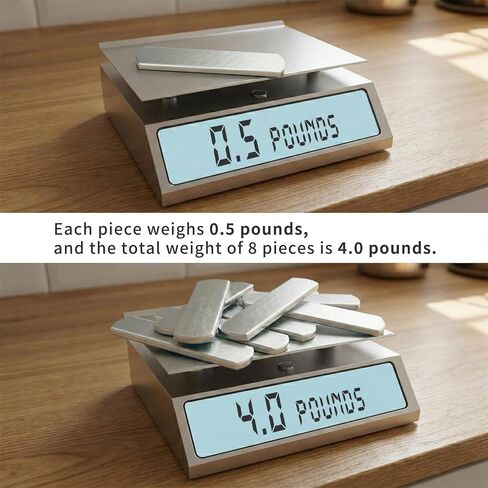 مجموعة ألواح سترة الوزن الفولاذية من Mavee، حشوات كسرية شديدة التحمل مقاومة للصدأ (أحجام وأوزان متعددة) للصدمات والسترات التكتيكية وتدريبات القوة in Kuwait