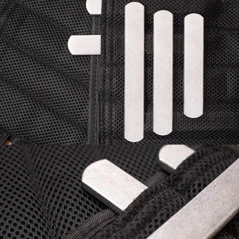 مجموعة ألواح سترة الوزن الفولاذية من Mavee، حشوات كسرية شديدة التحمل مقاومة للصدأ (أحجام وأوزان متعددة) للصدمات والسترات التكتيكية وتدريبات القوة in Kuwait