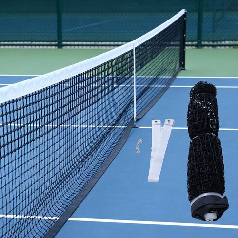 Handmade Professional Tennis Net 42ft x 3.5ft | Official Court Replacement with 4.0cm Mesh & 6mm Cable | Heavy Duty UV & Waterproof Net for Clubs, Tournaments & Backyard | Portable Tennis Net System in Saudi Arabia