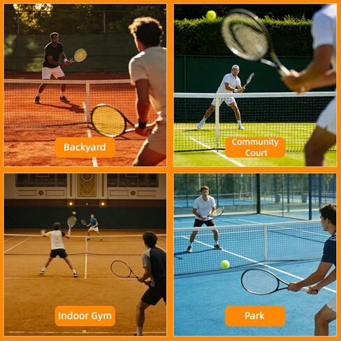 Professional Tennis Net 42ft x 3.5ft – Single Layer Heavy-Duty Court Replacement Net with 6mm Steel Cable & Complete Accessories | UV/Water-Resistant, Ideal for Court Contractors & Schools in Saudi Arabia