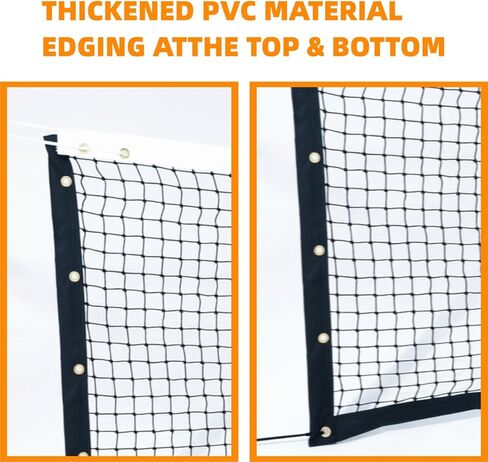 Professional Tennis Net 42ft x 3.5ft – Single Layer Heavy-Duty Court Replacement Net with 6mm Steel Cable & Complete Accessories | UV/Water-Resistant, Ideal for Court Contractors & Schools in Saudi Arabia