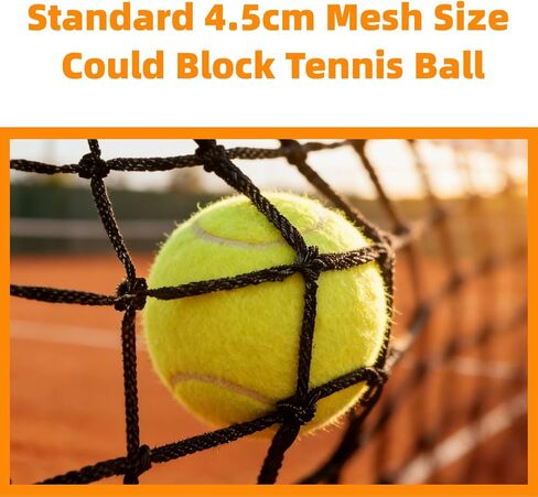 Professional Tennis Net 42ft x 3.5ft | Double-Layer Woven Court Replacement Net with 6mm Steel Cable & Center Strap – Heavy-Duty UV/Water-Resistant Net for Clubs, Coaches, and Backyard Use in Saudi Arabia