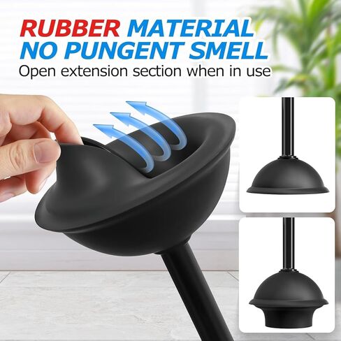 فوراستو 2 حزمة 3 في 1 فرشاة المرحاض ومجموعة المكبس، مجموعة المكبس فرشاة المرحاض، مجموعة المكبس فرشاة المرحاض، فرشاة التنظيف، لوازم التنظيف، فرشاة تنظيف الشقوق، أدوات تنظيف الحمام in Kuwait