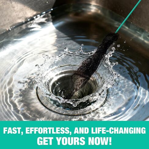 مقبض دوار لتصريف الثعبان - مزيل سدادات تصريف الشعر بسلك فولاذي 40 بوصة، ثعبان سباكة مرن شديد التحمل للاستحمام والحوض والمرحاض والحمام والمطبخ أداة تنظيف الصرف (6 قطع) in Kuwait