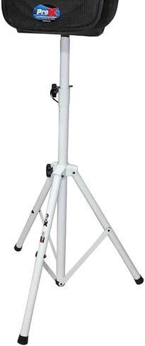 ProX Cases Prox T-SS28P White Heavy-Duty All Metal Speaker Tripod Stand Set of 2, 4-7 ft. (44"-84") Cloud Series in Saudi Arabia