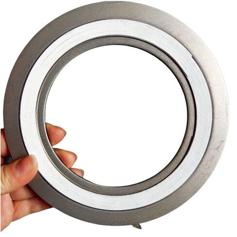 حشية ملفوفة حلزونية من GemmySeal مع حلقة داخلية وخارجية 321SS، مملوءة بمادة PTFE، 5 قطع 1/2 بوصة DN15-300lb in Kuwait