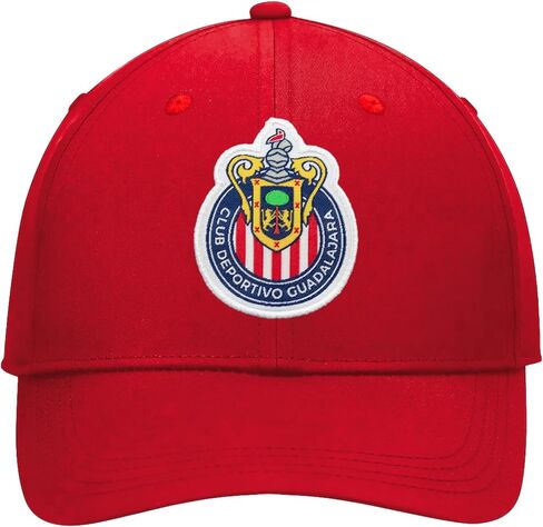 Icon Sports Compatible with Chivas De Guadalajara Official Soccer Cap - Red with Color Big Logo Design in Saudi Arabia