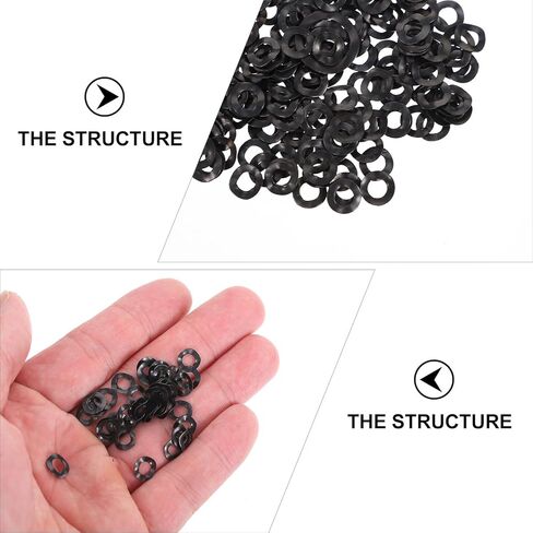 Holibanna 500pcs 4x8x0.3mm Spring Metal Waveform Washers 3-Wave Compression Type Metal Gaskets Industrial Machine Washers for Screw Bolts in Kuwait