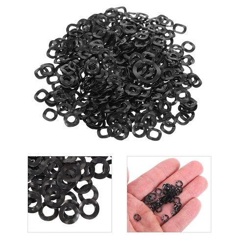 Holibanna 500pcs 4x8x0.3mm Spring Metal Waveform Washers 3-Wave Compression Type Metal Gaskets Industrial Machine Washers for Screw Bolts in Kuwait