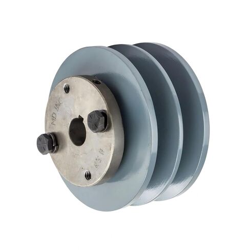 2BK36H/H-5/8 بكرة أخدود مزدوجة من الحديد الزهر 3.75 بوصة - لجزء ضاغط الهواء Masterdrive - استبدال بكرة الحديد الزهر/الحزام B القسم 5 لتر مع جلبة 5/8 بوصة - فولاذ صلب من الحديد الزهر الرمادي in Saudi Arabia