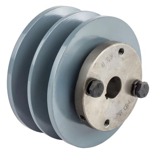 2BK36H/H-5/8 بكرة أخدود مزدوجة من الحديد الزهر 3.75 بوصة - لجزء ضاغط الهواء Masterdrive - استبدال بكرة الحديد الزهر/الحزام B القسم 5 لتر مع جلبة 5/8 بوصة - فولاذ صلب من الحديد الزهر الرمادي in Saudi Arabia
