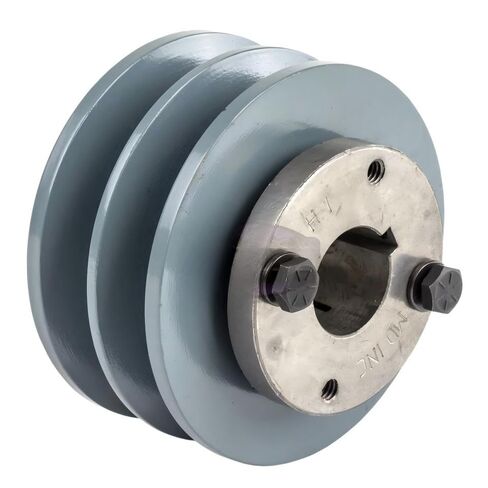 2BK36H/H-1 Cast Iron 3.75" Dual Groove Pulley - for Masterdrive Air Compressor Part - Cast Iron Pulley Replacement/Belt B Section 5L w/ 1" Sheave Bushing - Gray Cast Iron Solid Steel in Saudi Arabia