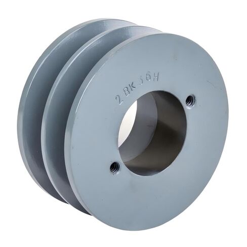 2BK36H/H-1 Cast Iron 3.75" Dual Groove Pulley - for Masterdrive Air Compressor Part - Cast Iron Pulley Replacement/Belt B Section 5L w/ 1" Sheave Bushing - Gray Cast Iron Solid Steel in Saudi Arabia
