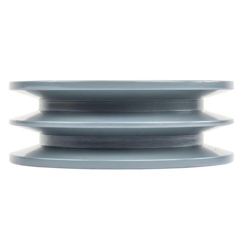 2BK50H/H-1-1/4 Compressor 4.75" Dual Groove Pulley - for Masterdrive Mechanical Power Transmission Part - Cast Iron V-Belt Pulley Replacement / 2 Belt B Section 5L and 1-1/4" Sheave Bushing - Gray in Saudi Arabia
