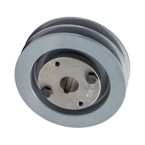 2AK41H/H-3/4 Compressor 4" Dual Groove Pulley - for Masterdrive Mechanical Power Transmission Part Replacement - Cast Iron Belt A Section 4L Pulley w/ 3/4" Sheave Bushing - Gray Cast Iron Solid Steel in Saudi Arabia