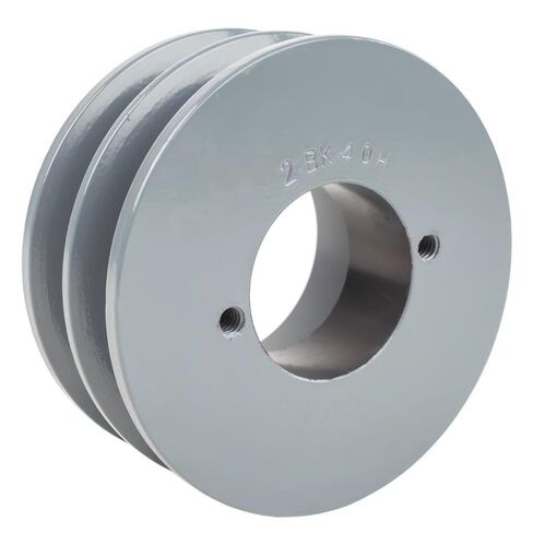 2BK40H/H-3/4 Compressor 4" Dual Groove Pulley - for Masterdrive Mechanical Power Transmission Part - Air Compressor V-Belt Pulley/Cast Iron 2 Belt B Section 5L w/ 3/4" Sheave Bushing - Gray in Saudi Arabia