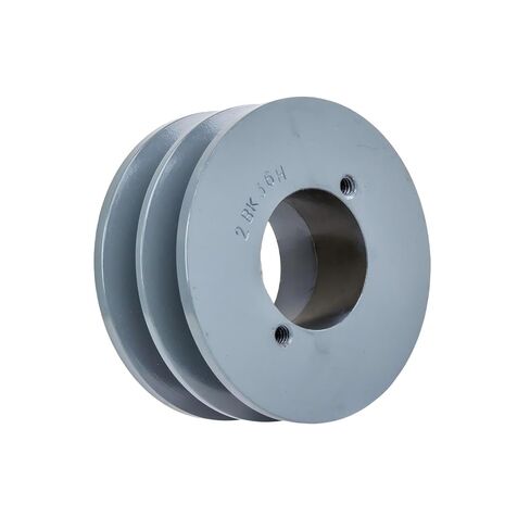 2BK36H/H-1-3/8 Compressors 3.75" Dual Groove Pulley Belt B Section 5L - for Masterdrive Compressors Pulley Replacement - Cast Iron Pulley/Dual B Section Pulley - w/ 1-3/8" Sheave Bushing Gray in Saudi Arabia