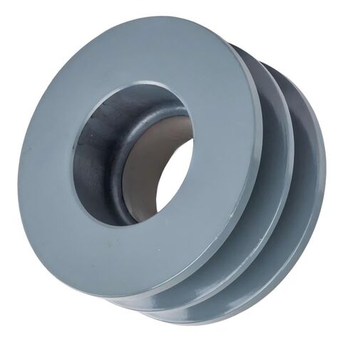 2BK36H/H-1-3/8 Compressors 3.75" Dual Groove Pulley Belt B Section 5L - for Masterdrive Compressors Pulley Replacement - Cast Iron Pulley/Dual B Section Pulley - w/ 1-3/8" Sheave Bushing Gray in Saudi Arabia