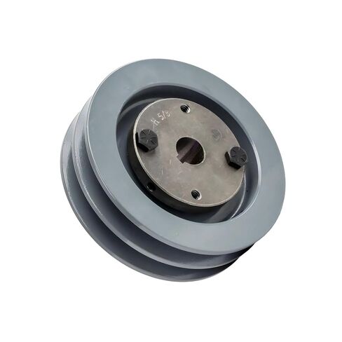 2AK41H/H-5/8 Compressor 4" Dual Groove Pulley - for Masterdrive Mechanical Power Transmission Parts Replacement - Cast Iron Belt A Section 4L with 5/8" Sheave Bushing - Gray Cast Iron Solid Steel in Saudi Arabia